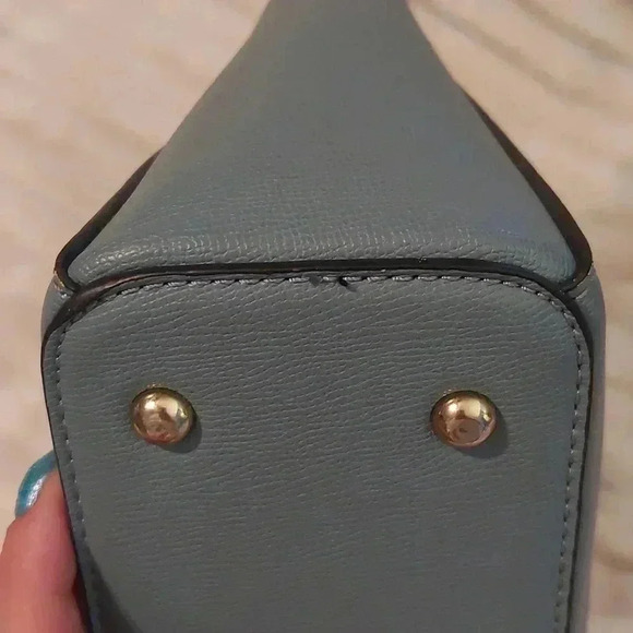 EUC BLUE VEGAN LEATHER CROSSBODY - Picture 13 of 13